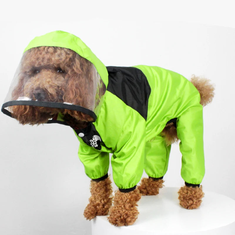 Dog Face Raincoat Jumpsuit