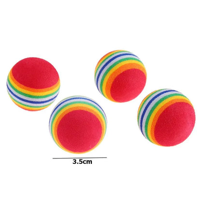 Rainbow Cat Toy Balls