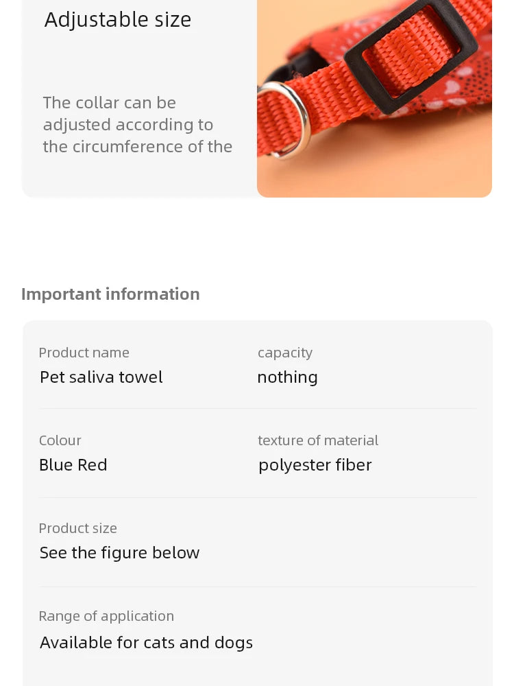 Adorable Adjustable Pet Bibs