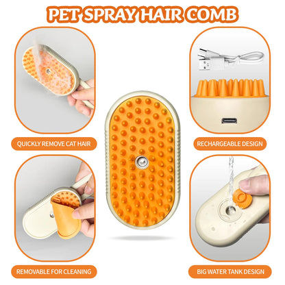 Electric Pet Steam Brush