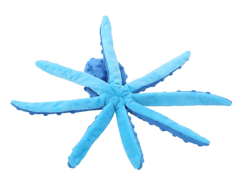 Plush Octopus Dog Toy