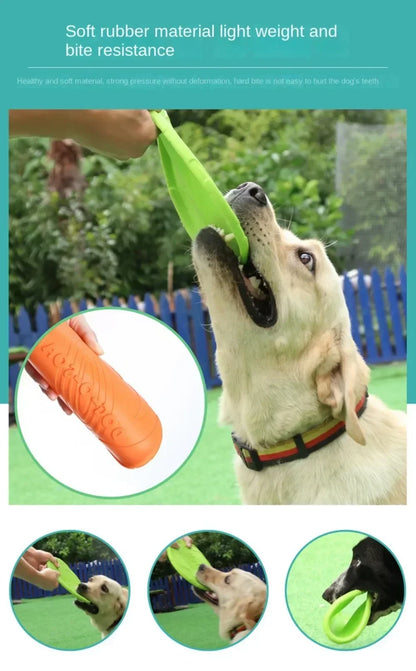 Multicolor Silicone Frisbee Dog Toy