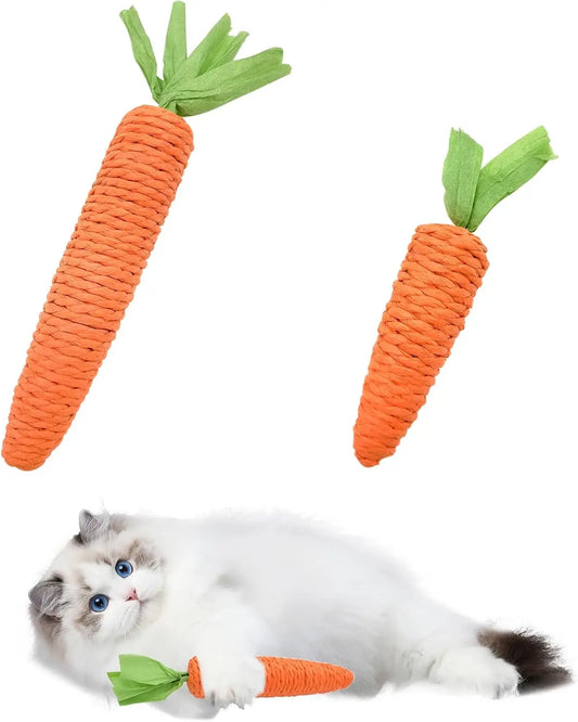 Carrot Cat Teether Toy