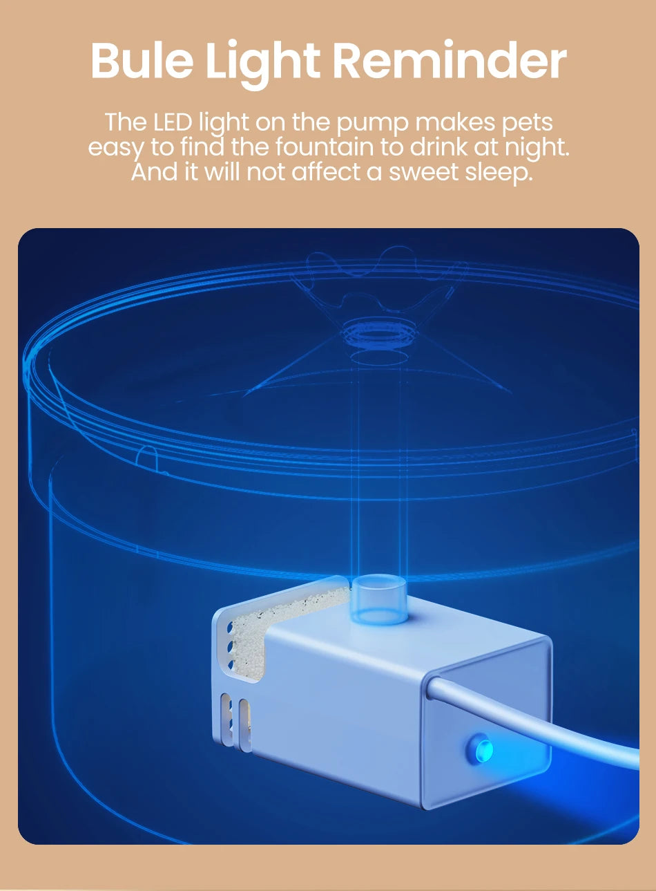 ROJECO Stainless Steel Pet Drinking Fountain