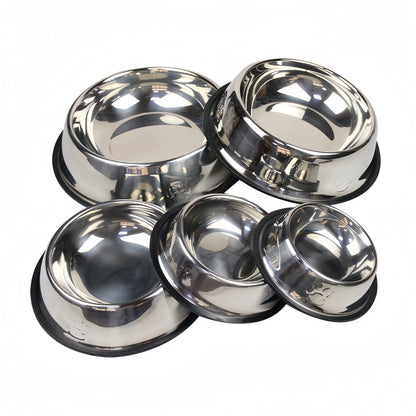 Pet Dog & Cat Stainless Steel Feeding Bowl