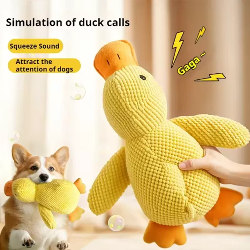 Stomping Duck Plush Dog Toy