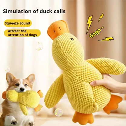 Stomping Duck Plush Dog Toy