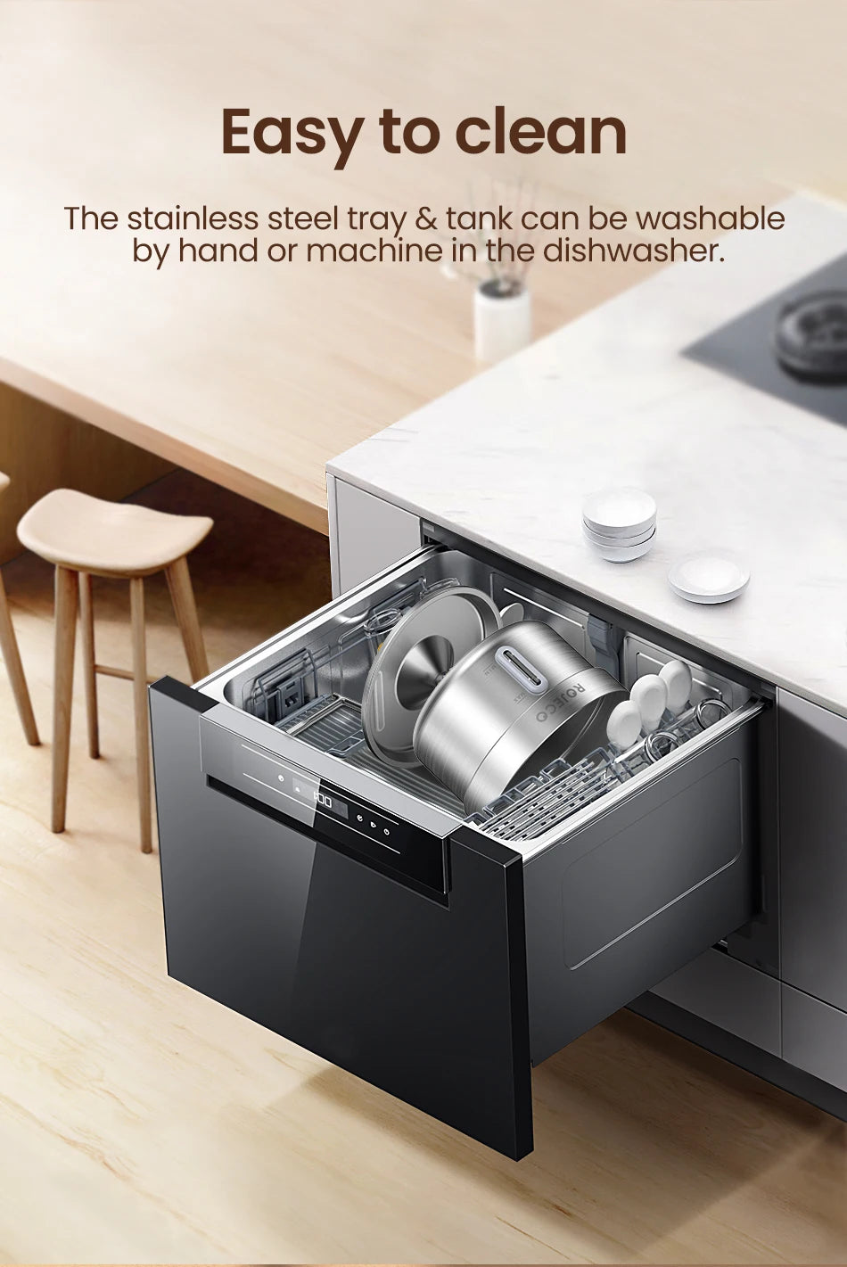 ROJECO Stainless Steel Pet Drinking Fountain