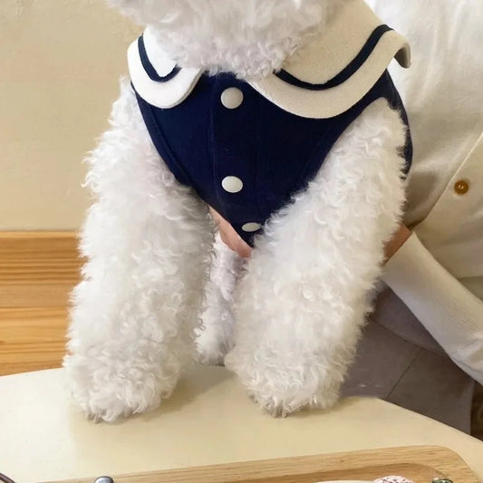 Cute Stripe Dog Polo