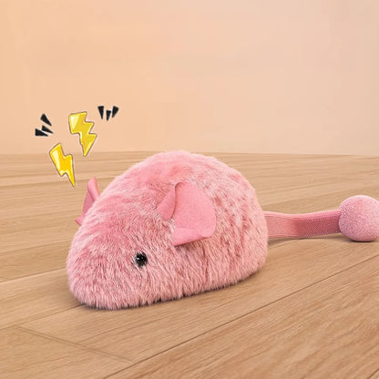 Interactive Plush Mouse Cat Toy
