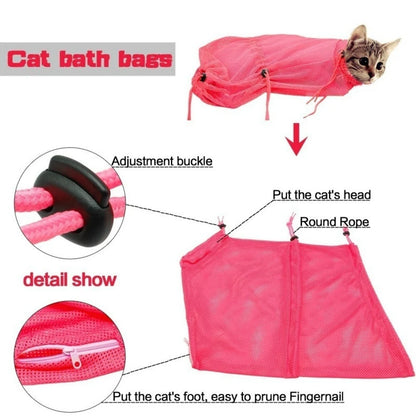 Mesh Cat Grooming Bag