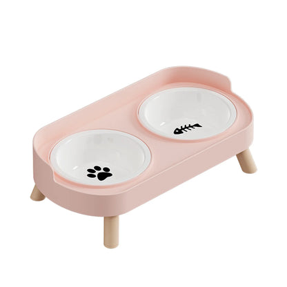 Colorful Dopamine Pet Double Bowl