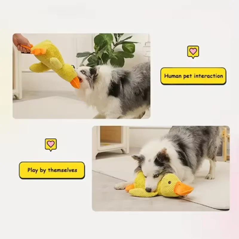 Stomping Duck Plush Dog Toy